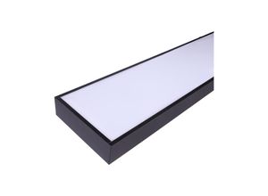 8435523846910 - Jandei - Metall Linear Strip 60W 1200x200mm Oberfläche Hang 4200K IP20 Schwarzer Rahmen