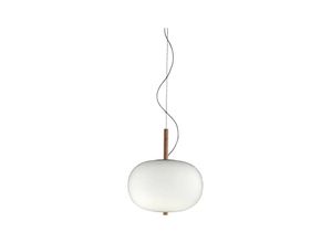 8435526858538 - Grok Ilargi - LED Globe Deckenanhänger Matt Weiß Licht Esche 1-10V Dimmen 32cm 1315lm 2700K