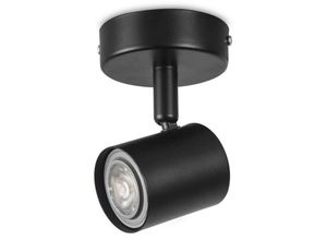 8435526866670 - Forlight Lighting - Forlight Keeper Simple - Single Adjustable Spotlight GU10 Schwarz