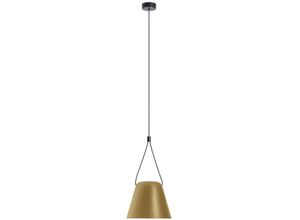 8435526891641 - Leds C4 Lighting - Leds-C4 Attic - Dekorativer hängender Deckenanhänger Matt Schwarz lackiert Gold 1x E27   250cm