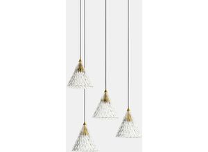 8435526892594 - Veneto - led 4 Light Dome Cluster Deckenanhänger Gold Matt Weiß 31cm 2075lm 2700K - Leds-c4