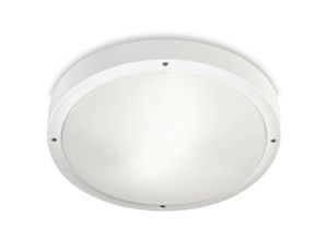 8435526893119 - Basic - Außen led Round Flush Deckenleuchte Basic White 36cm 3395lm 4000K IP65 - Leds-c4