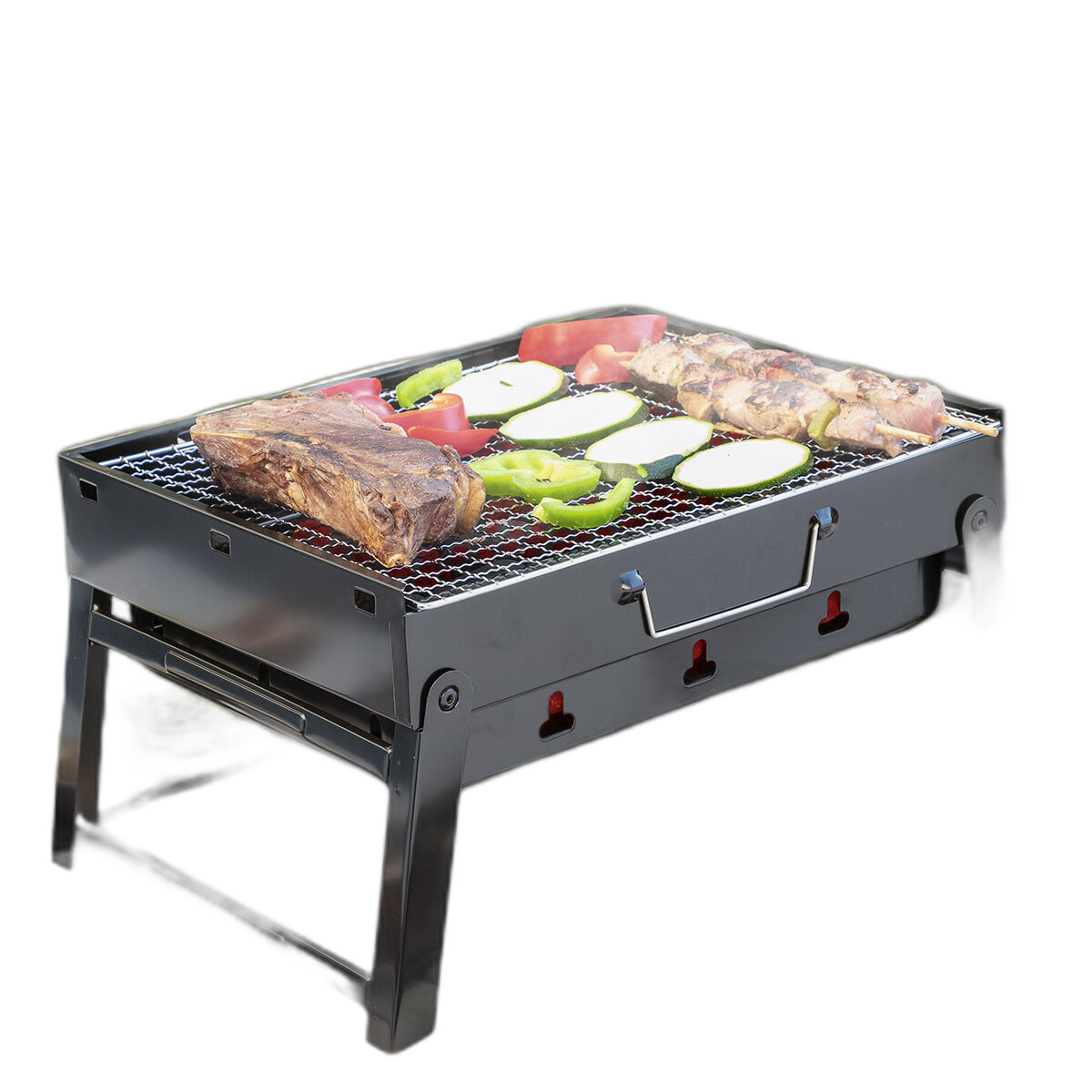 8435527821067 - Tragbarer faltbarer Kohlegrill BearBQ