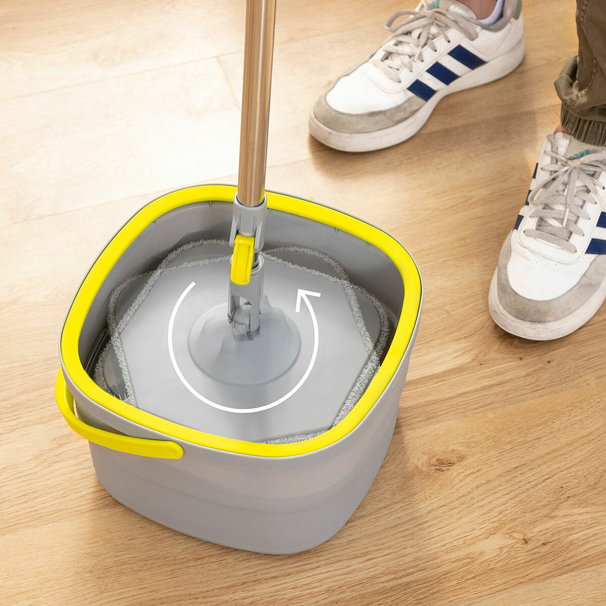 8435527826253 - Selbstreinigender Drehmopp mit zweiteiligem Eimer Selimop InnovaGoods