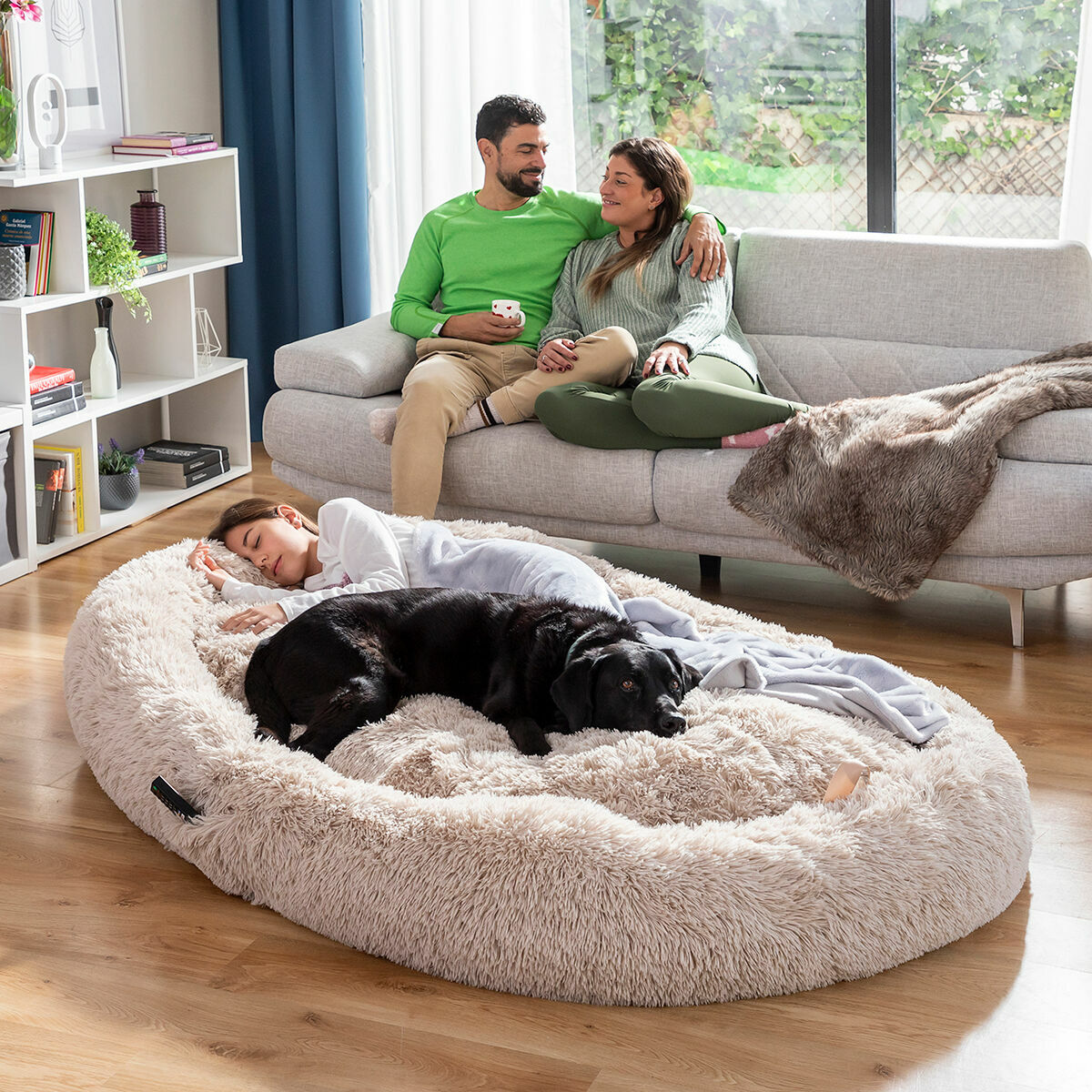 8435527826376 - Hundebett für Menschen | Human Dog Bed XXL Beige