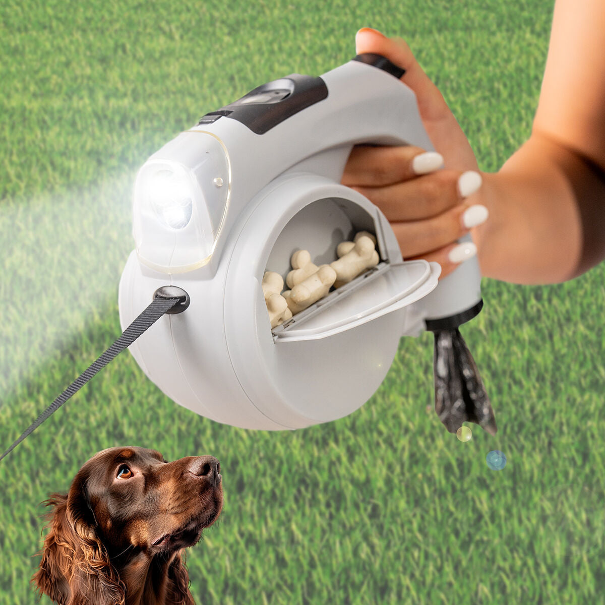 8435527826956 - Einziehbare Hundeleine 6 in 1 Leashic InnovaGoods