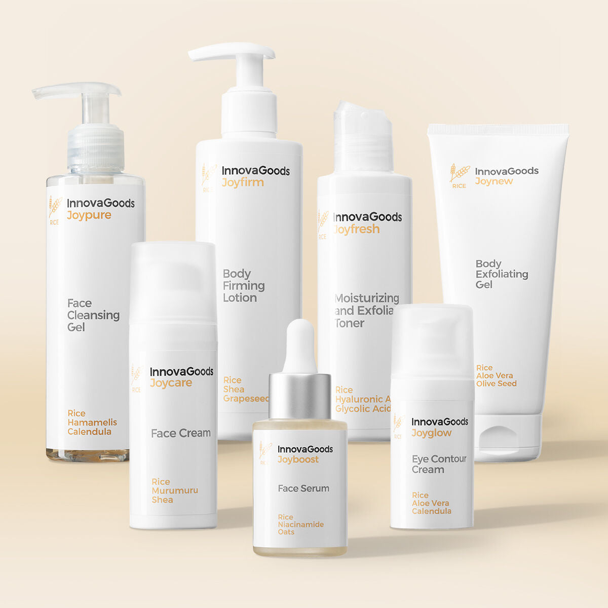 8435527827267 - Pack Gesichts- und Körperpflege-Routine Rice InnovaGoods