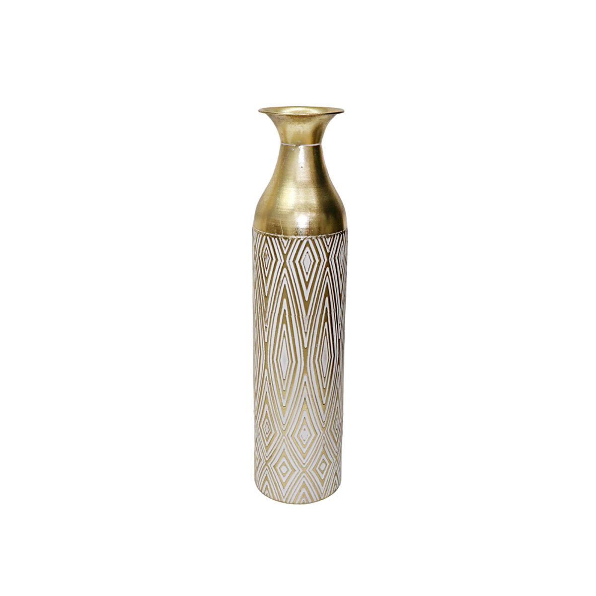 8435547194509 - Floor vase Golden Metal 15 x 63 x 15 cm