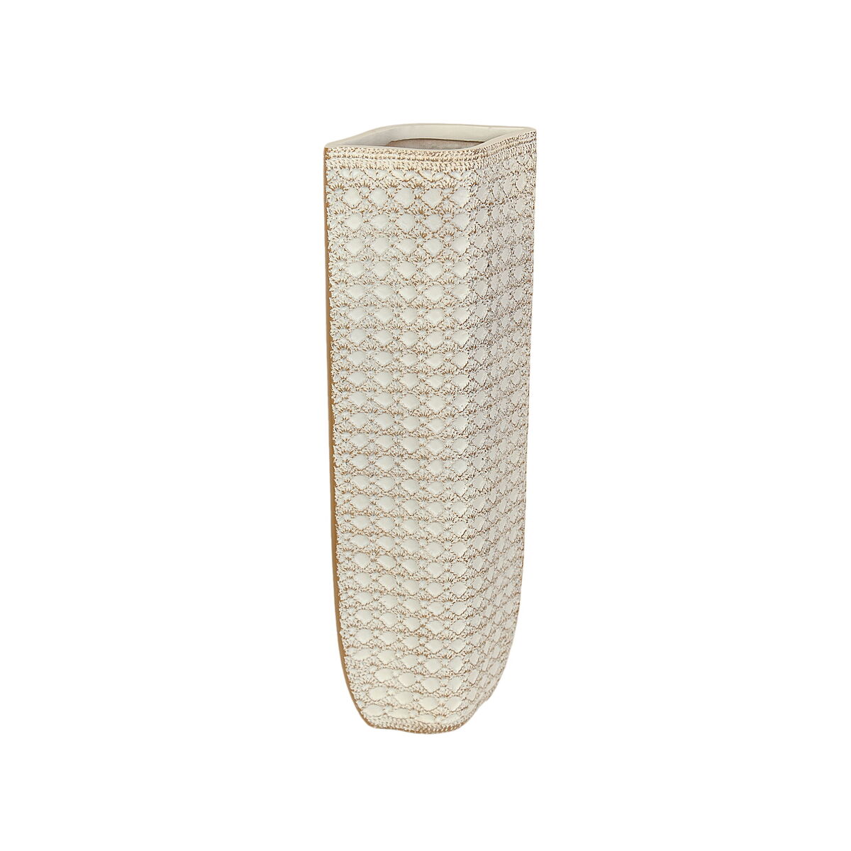 8435547197180 - Blumenvase Creme Harz 20 x 59 x 13 cm