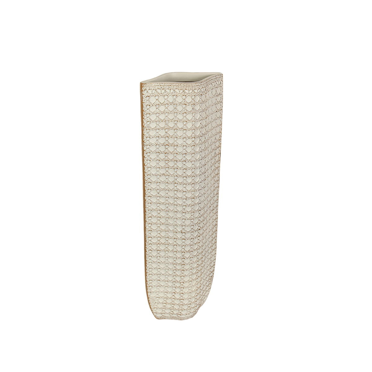 8435547197197 - Blumenvase Creme Harz 17 x 48 x 11 cm