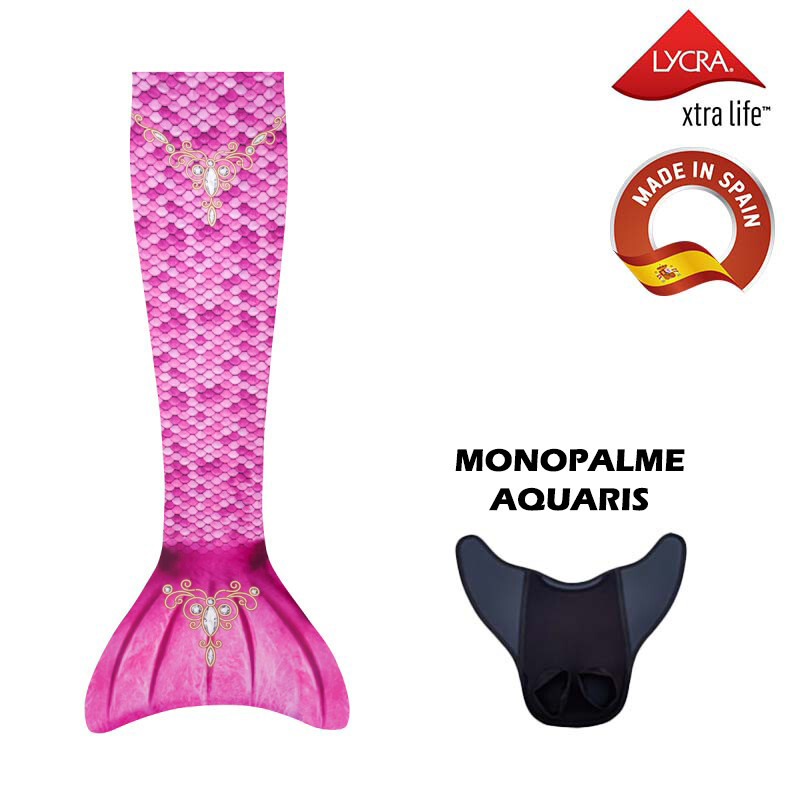 8435554430126 - Meerjungfrau-Kostüm mit Monoflosse Aquaris Kuaki Mermaids