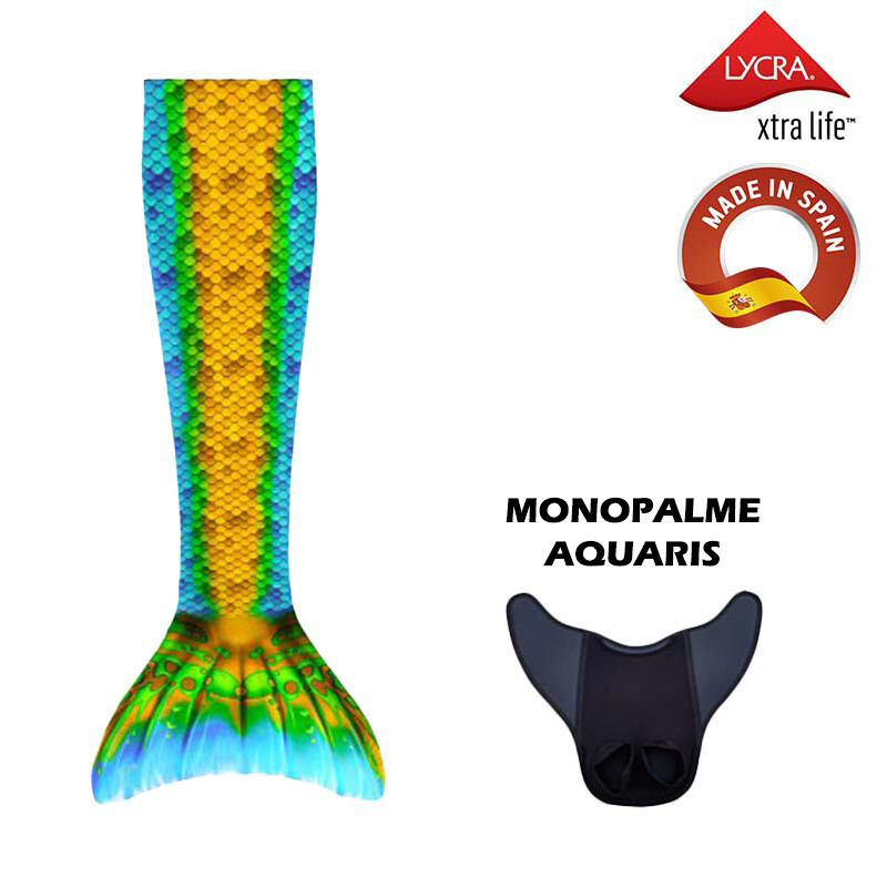 8435554430805 - Meerjungfrau-Kostüm mit Monoflosse Aquaris Kuaki Mermaids
