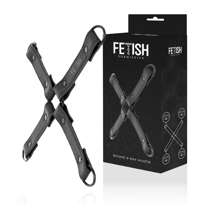 8435565902261 - FETISH SUBMISSIVE - HANDSCHELLENVERBINDUNG AUS VEGANEM LEDER