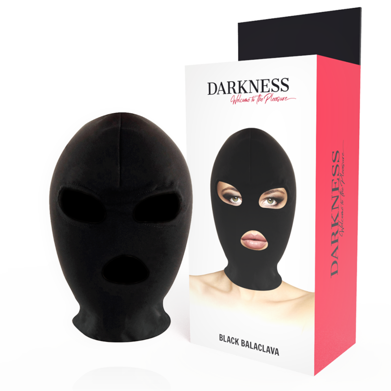 8435565903435 - DARKNESS - BDSM-SUBMISSION-MASKE MUND UND AUGEN SCHWARZ