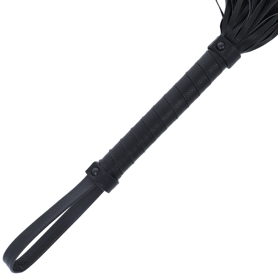 8435565903701 - DARKNESS - SCHWARZE BONDAGE-PEISTE 42CM AUS LEDER