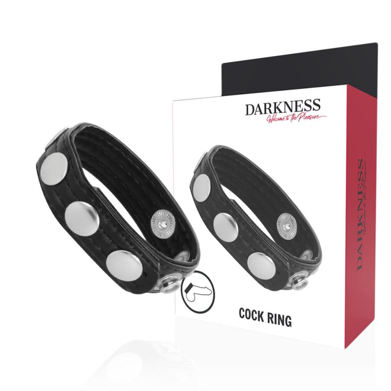 8435565904357 - DARKNESS - LEDER-EREKTIONSRING