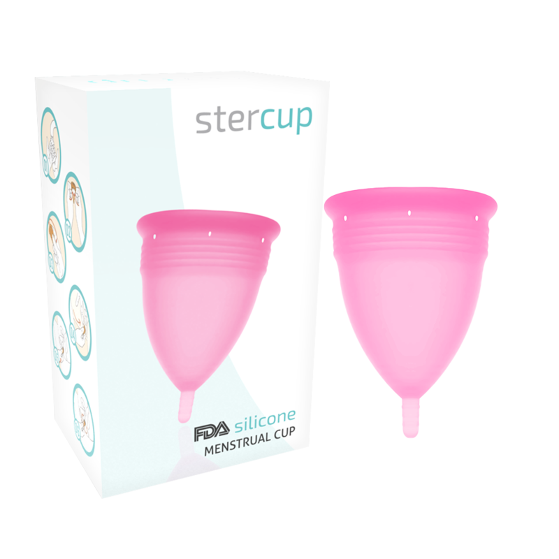 8435565908652 - - FDA SILIKON-MENSTRUALCUP ROSA - GRÖSSE S