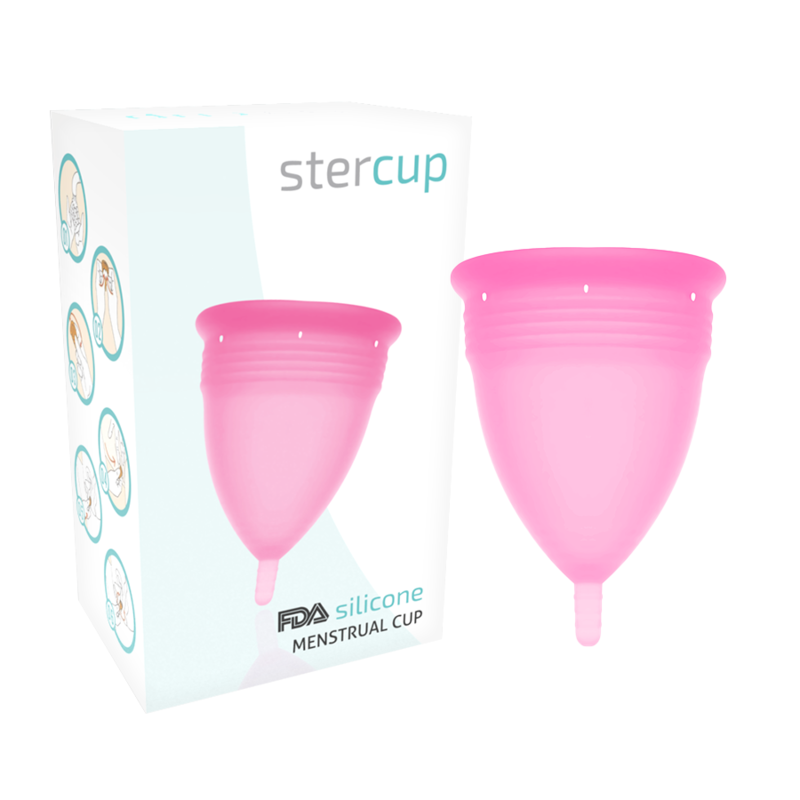 8435565908669 - - FDA SILIKON-MENSTRUALCUP ROSA - GRÖSSE L