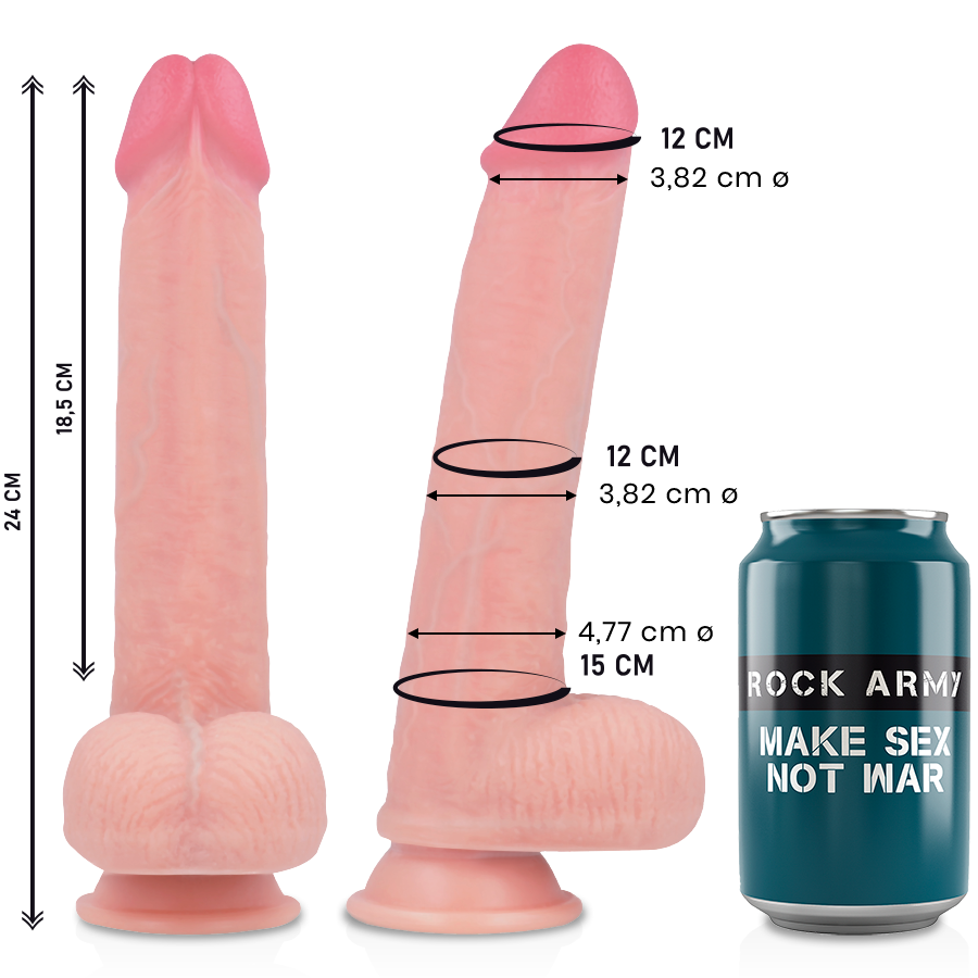 8435565908812 - ROCKARMY - LIQUID SILICONE PREMIUM KINGCOBRA REALISTIC 24 CM -O- 477 CM