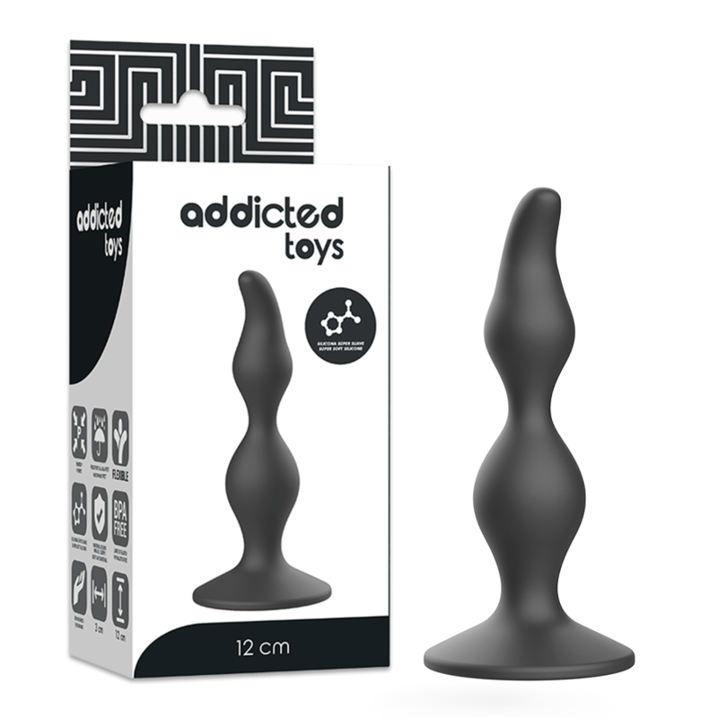 8435565913502 - - ANAL SEXUELLER STECKER 12 CM SCHWARZ