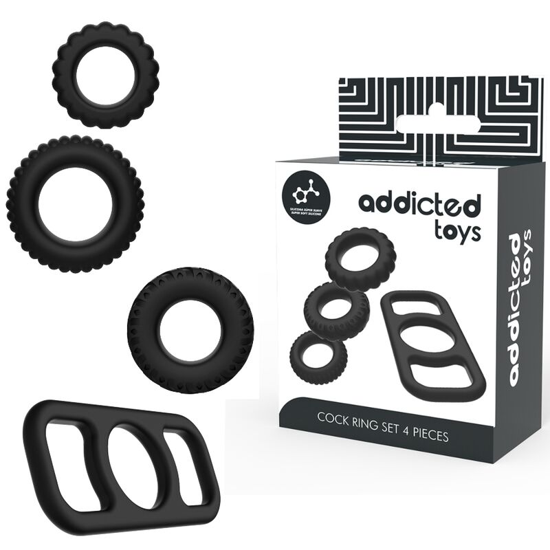 8435565913694 - - COCK RING SET 4 STÜCK