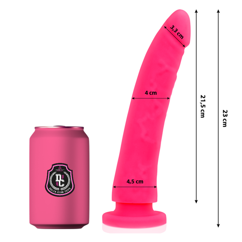 8435565924584 - DELTA CLUB - TOYS ROSA DILDO MEDIZINISCHES SILIKON 23 CM -O- 45 CM