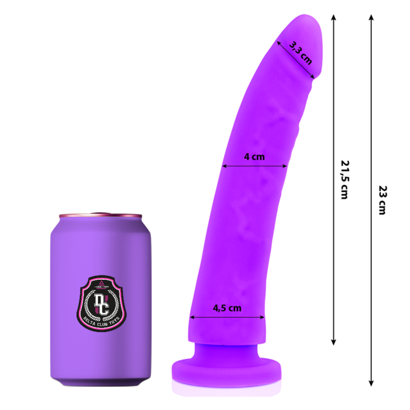 8435565924591 - DELTA CLUB - TOYS LILA DILDO MEDIZINISCHES SILIKON 23 CM -O- 45 CM