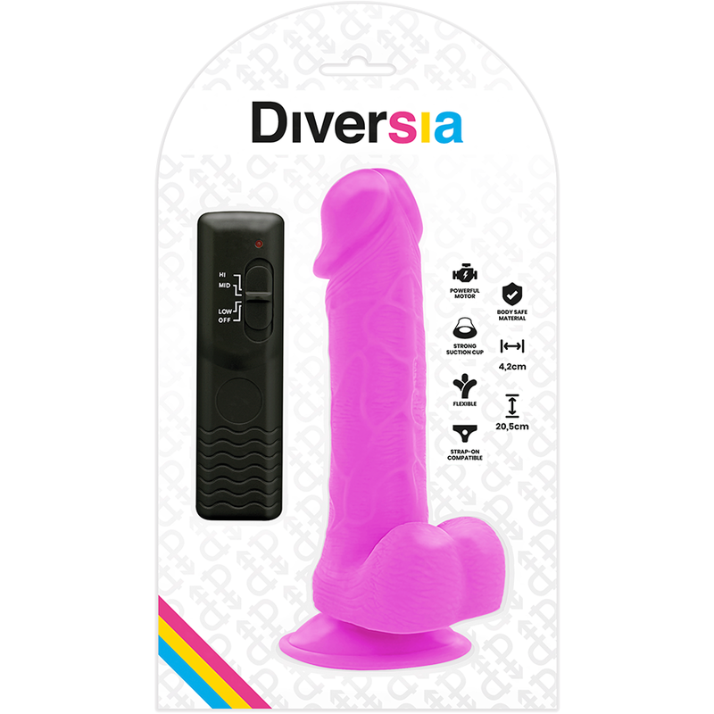 8435565932091 - - FLEXIBLER VIBRIERENDER DILDO LILA 205 CM -O- 42 CM