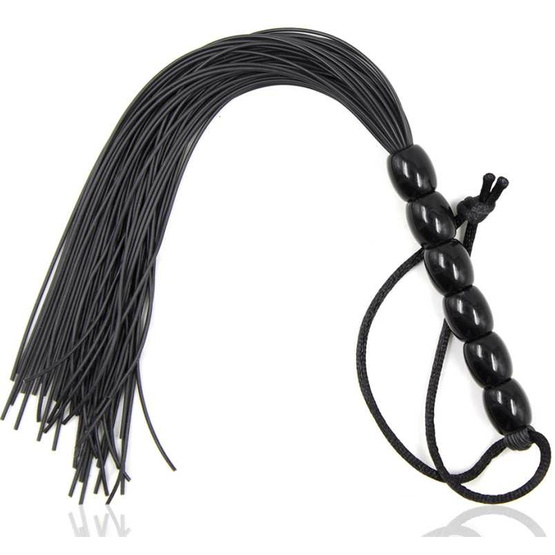 8435565937546 - OHMAMA FETISCH GERIPPTER SILIKONGRIFF FLOGGER 22 CM