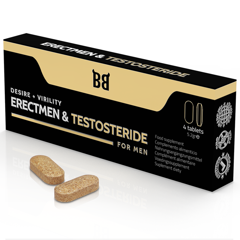 8435566040788 - - ERECTMEN & TESTOSTERID POWER UND TESTOSTERON FÜR MNNER 4 KAPSELN