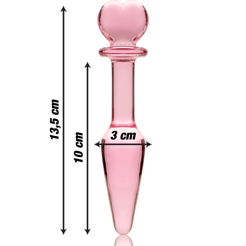 8435566041877 - - MODEL 7 ANALPLUG BOROSILIKATGLAS KLAR 135 CM -O- 3 CM