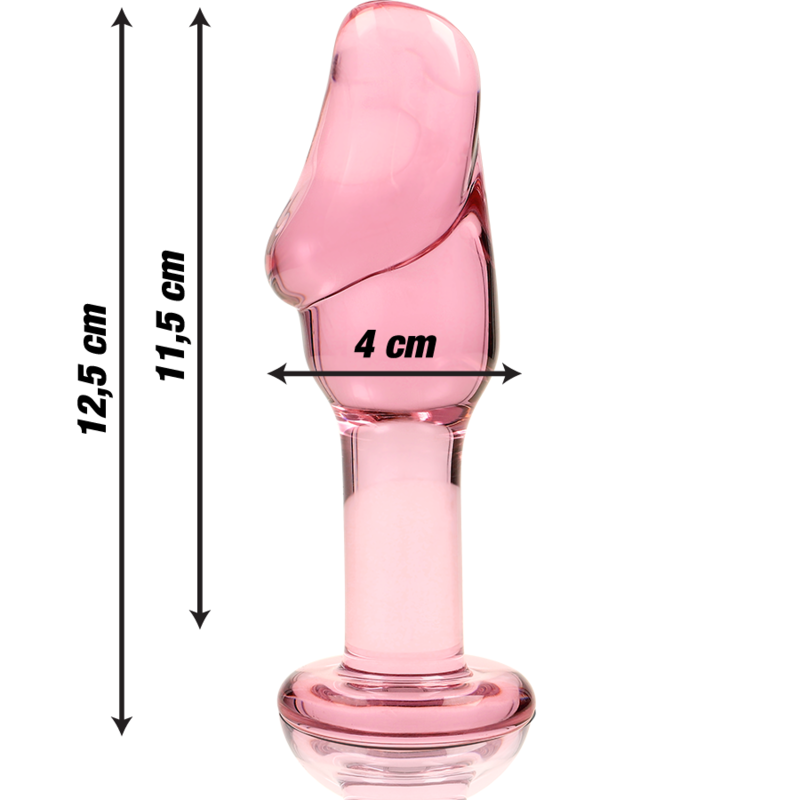 8435566042102 - - MODELL 6 ANALPLUG BOROSILIKATGLAS KLAR 125 CM -O- 4 CM