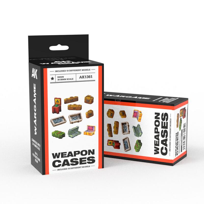 8435568334250 - WEAPON CASES SCENOGRAPHY WARGAME SET  (30-35MM)