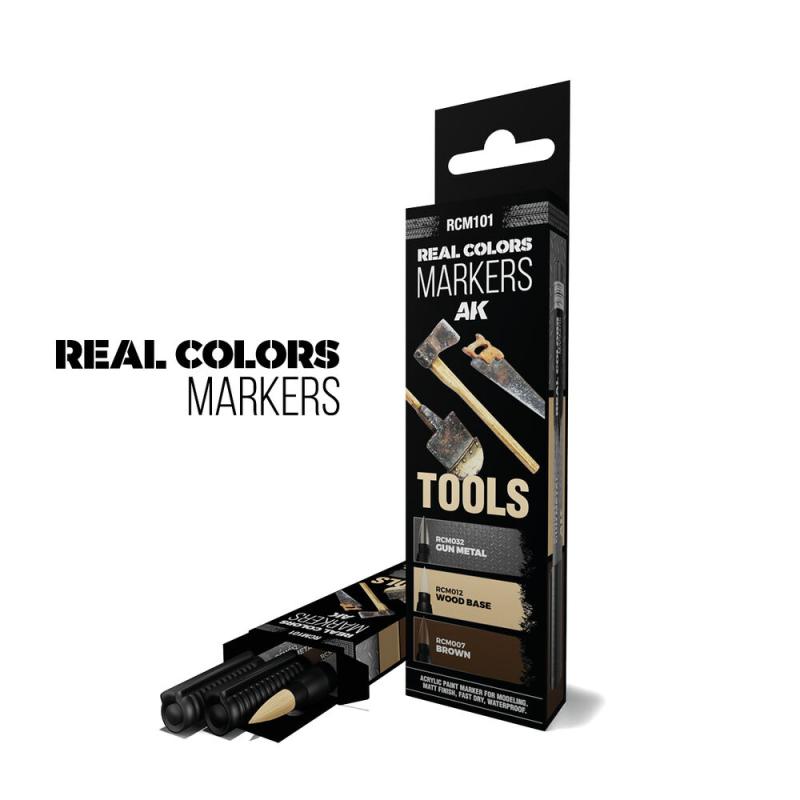 8435568339125 - TOOLS - SET 3 REAL COLORS MARKERS