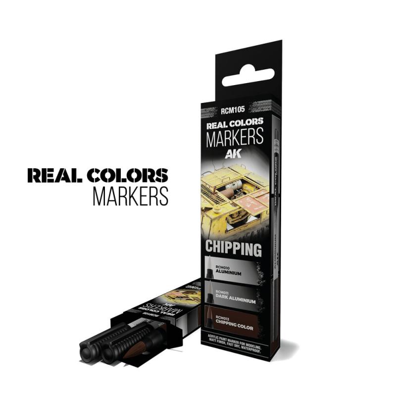 8435568339163 - CHIPPING - SET 3 REAL COLORS MARKERS