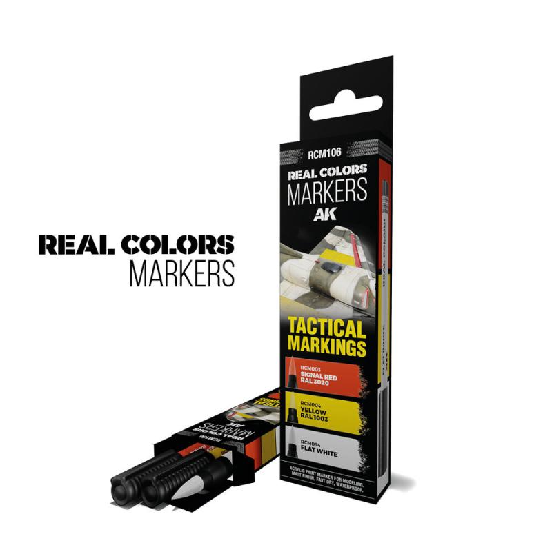 8435568339170 - TACTICAL MARKINGS - SET 3 REAL COLORS MARKERS