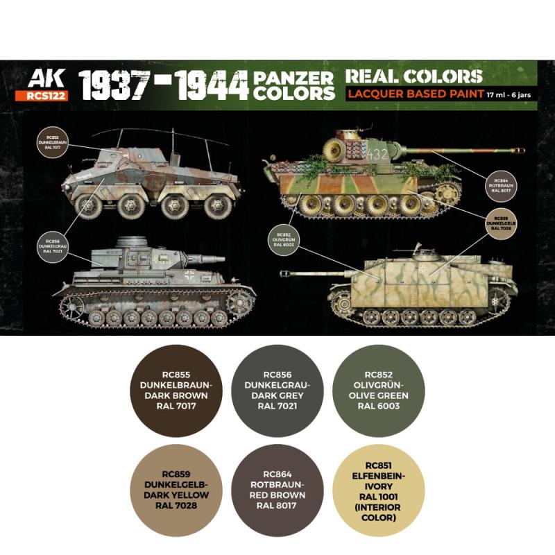 8435568340138 - 1937-1944 Panzer Colors SET