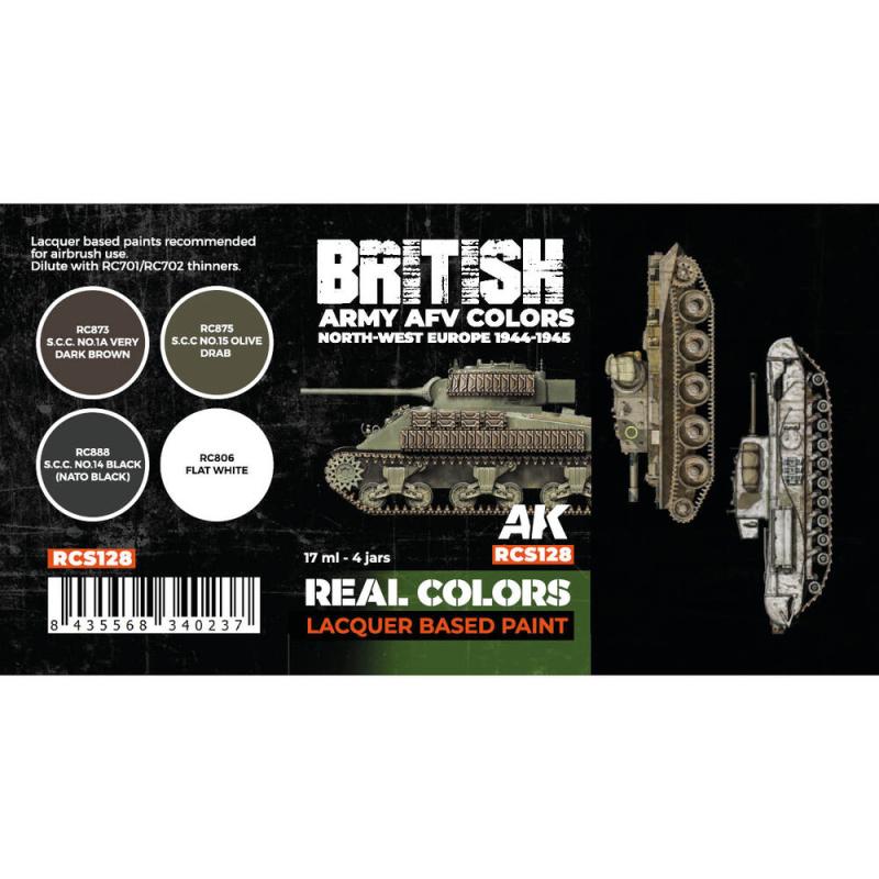 8435568340237 - British Army AFV Colors North-West Europe 1944-1945 SET