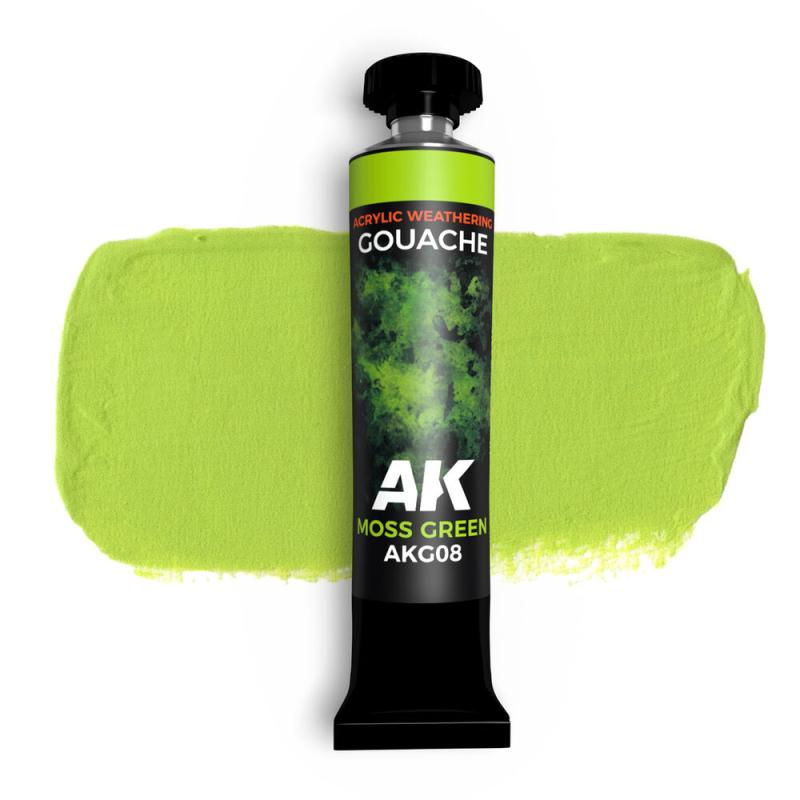 8435568344525 - MOSS GREEN - AK GOUACHE 20 ml