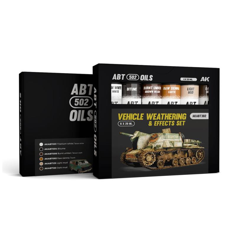 8435568344617 - VEHICLE WEATHERING & EFFECTS SET - ABT 502 OILS