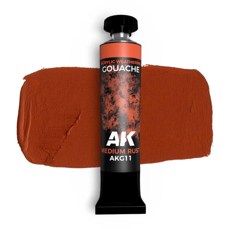 8435568344730 - MEDIUM RUST - AK GOUACHE 20 ml