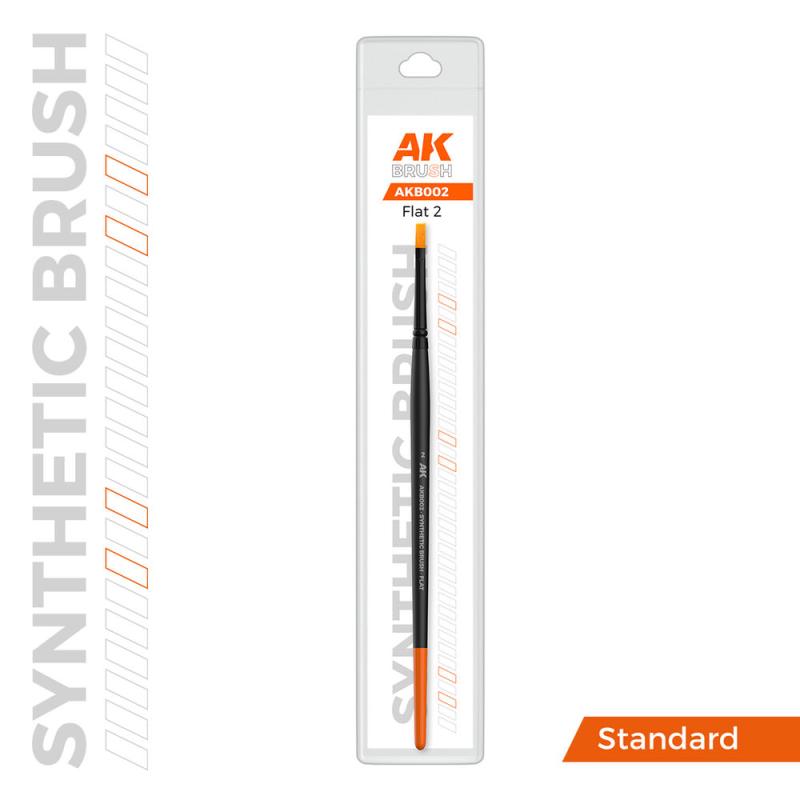 8435568345416 - AK SYNTHETIC BRUSH - FLAT 2