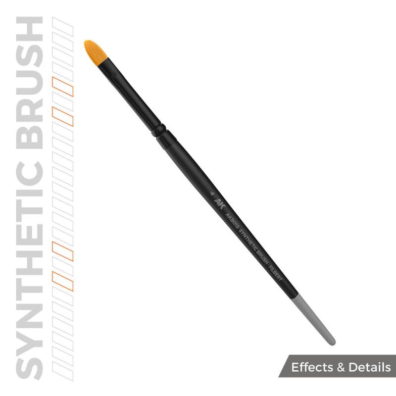 8435568345546 - AK SYNTHETIC BRUSH - FILBERT 4