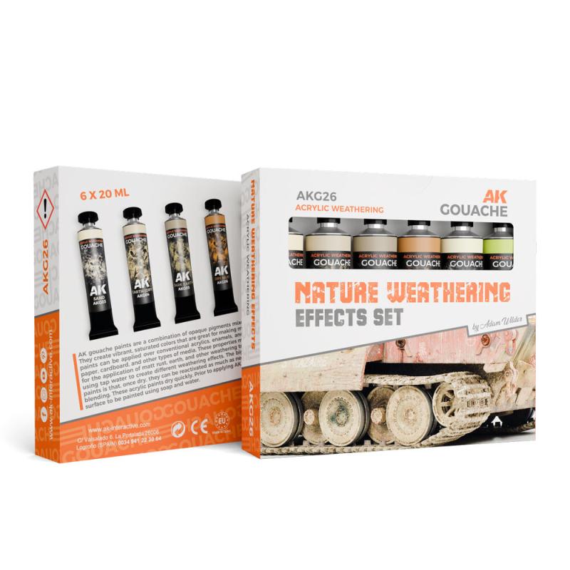 8435568346772 - NATURE WEATHERING EFFECTS SET - AK GOUACHES