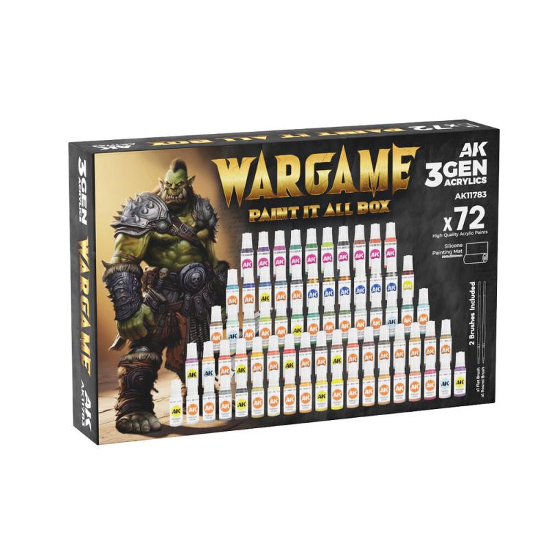 8435568350113 - Wargame paint it all box - 72 Colors 3GEN