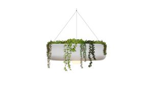 8435578506616 - Licht-trend - Elba led Blumentopf Außen-Hängeleuchte mit Akku ø 59cm - Weiß