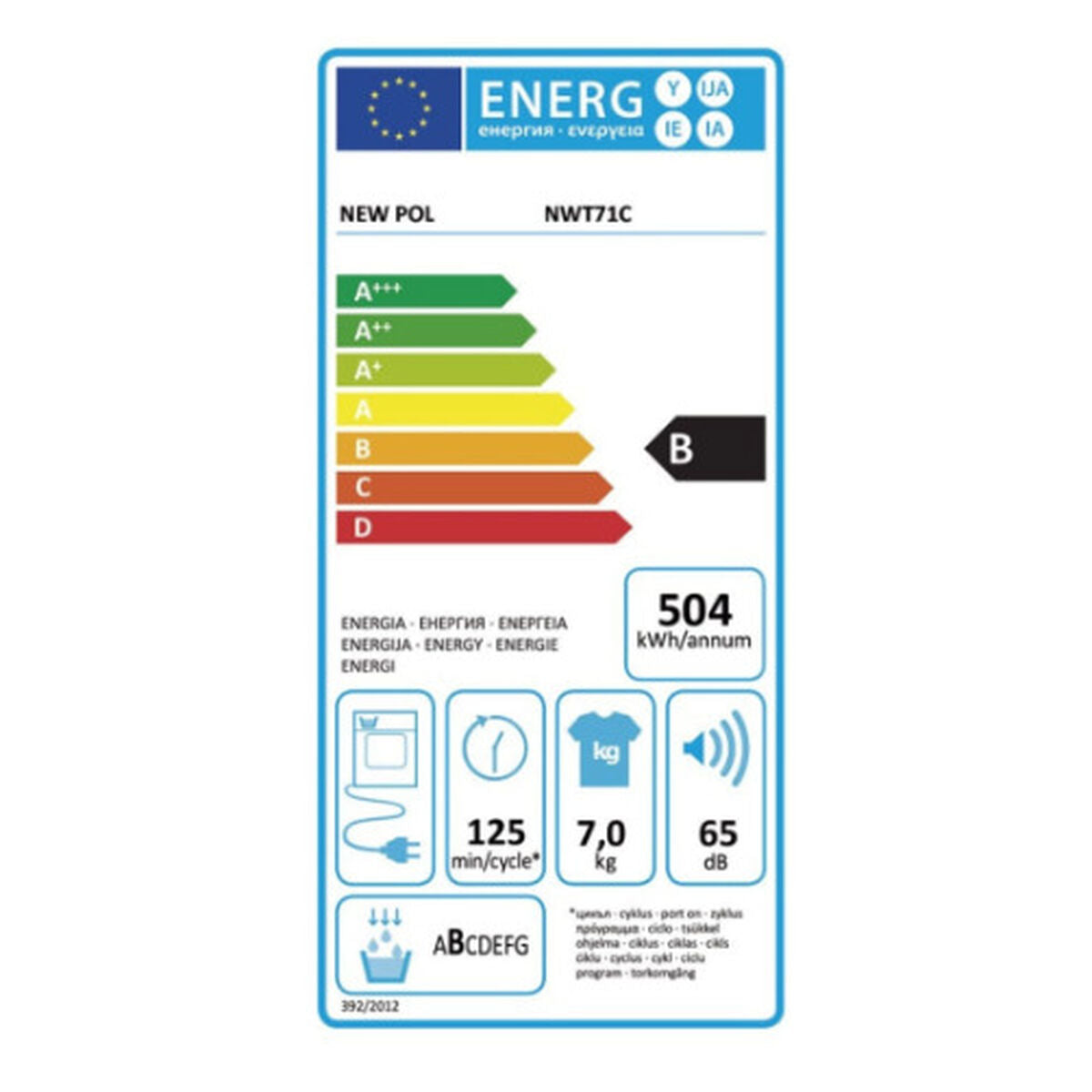 8435596215422 - Kondensationstrockner NWT71C1