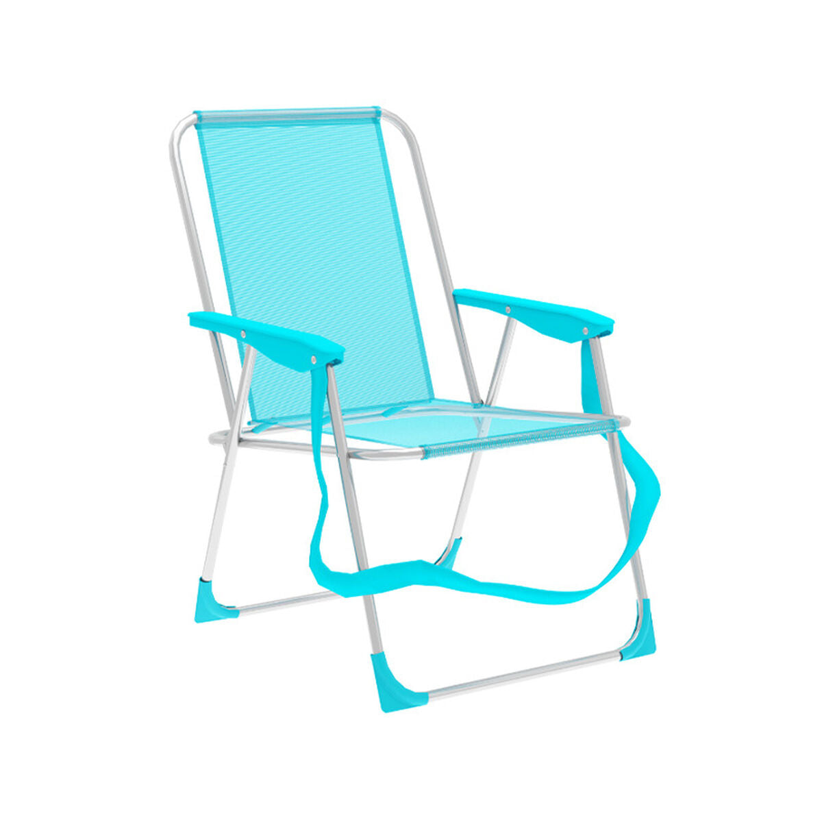 8435631903079 - Klappstuhl Aluminium Aquamarin Strand und Pool 53X56X78 cm 10307