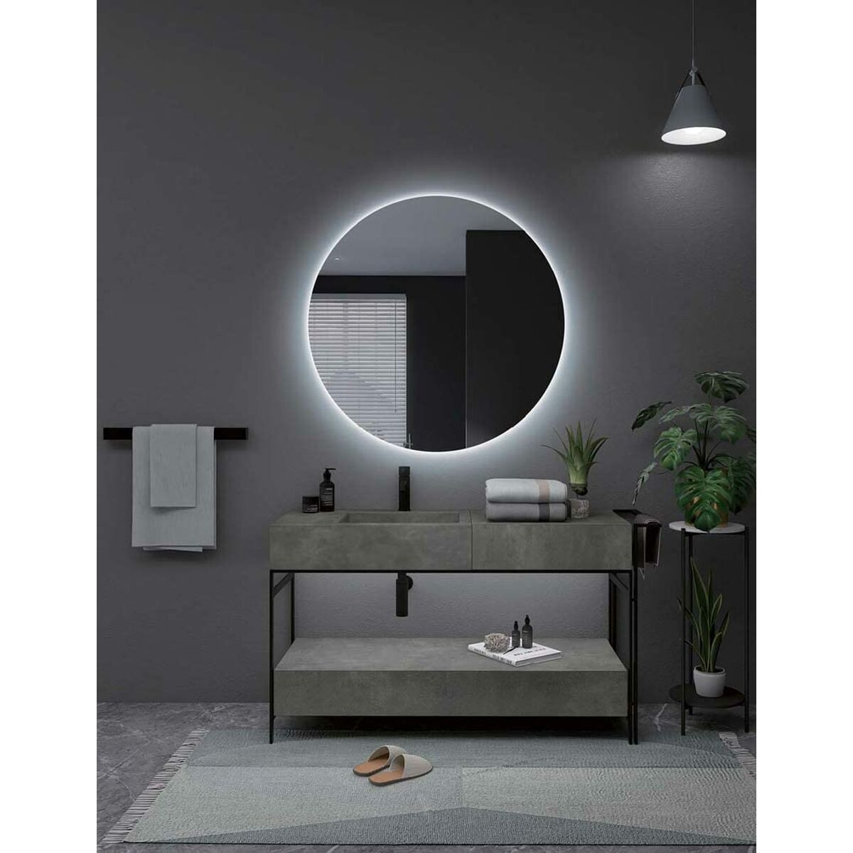 8435668014557 - Badezimmerspiegel mit LED-Licht OPOR001-90 Spiegel 8435668014557 - Badezimmerspiegel mit LED-Licht OPOR001-90 Spiegel
