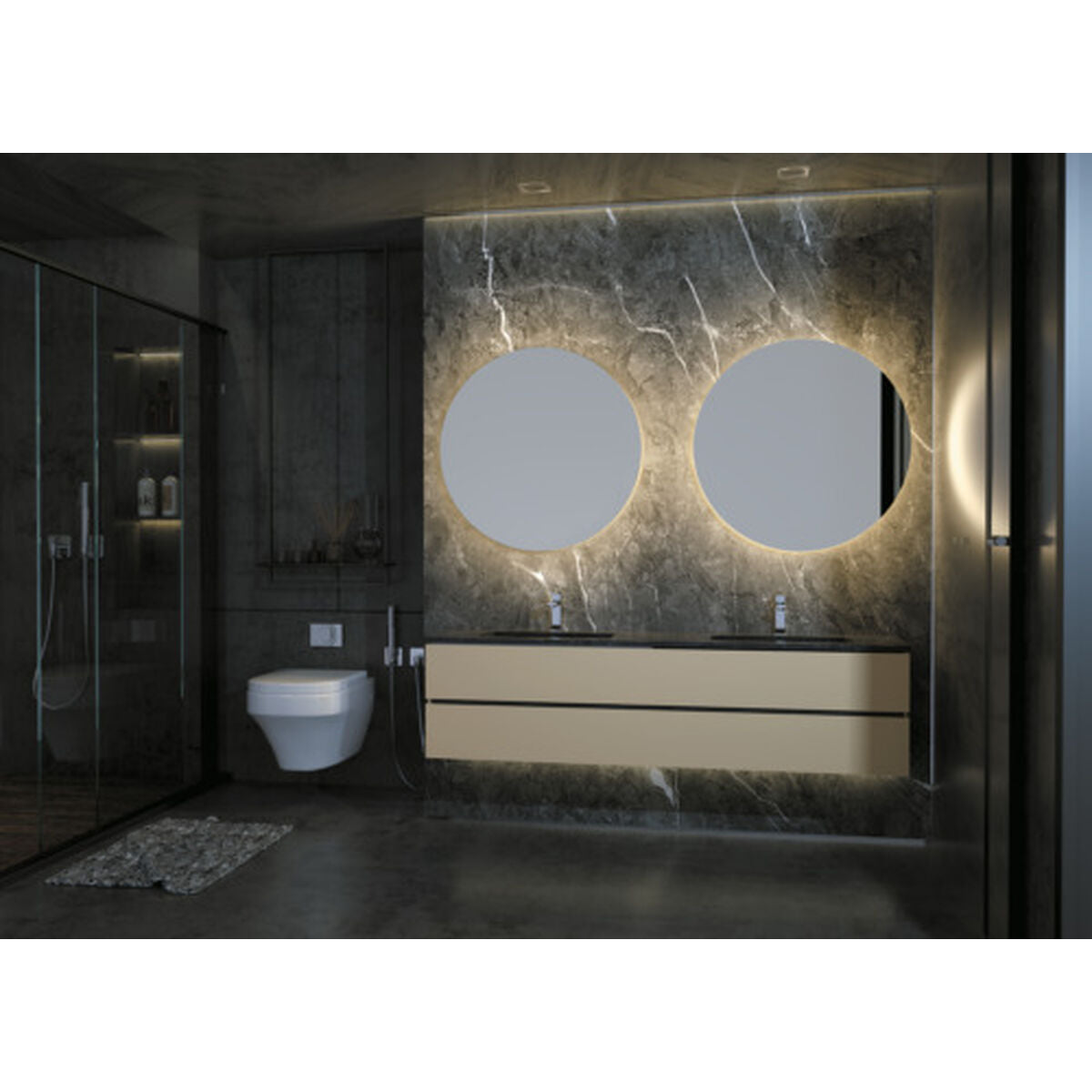 8435668040495 - Badezimmerspiegel mit LED-Licht OPOR001-80C Spiegel 8435668040495 - Badezimmerspiegel mit LED-Licht OPOR001-80C Spiegel